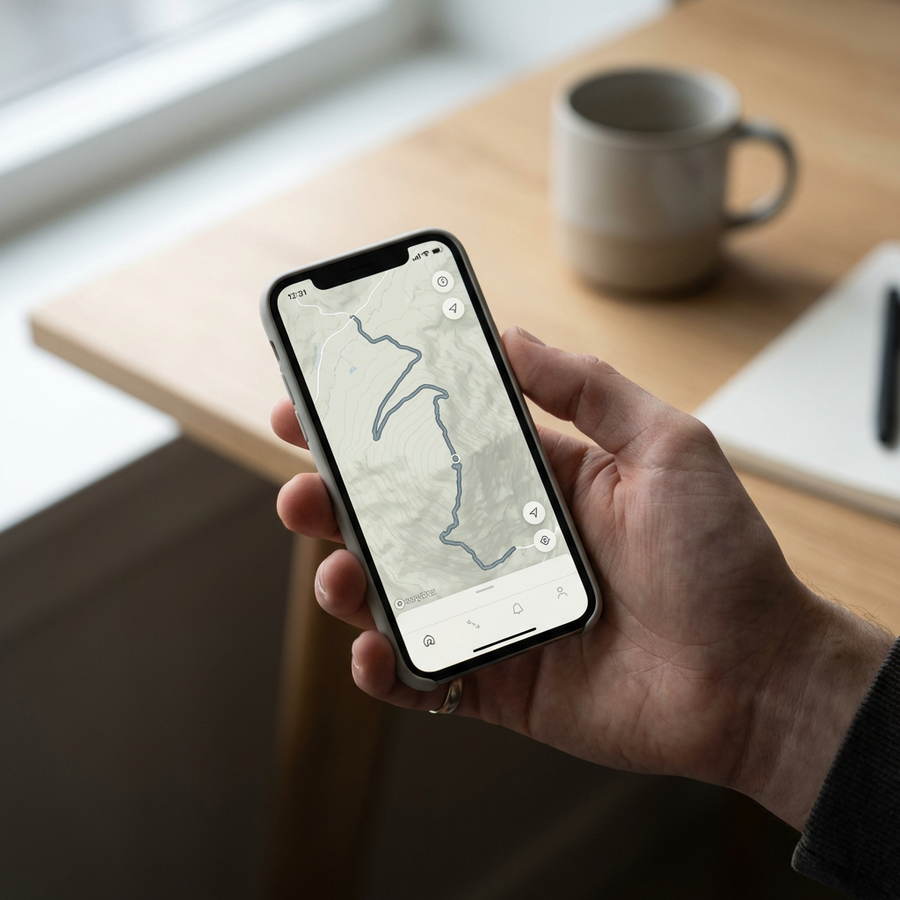 Din rute bliver læst